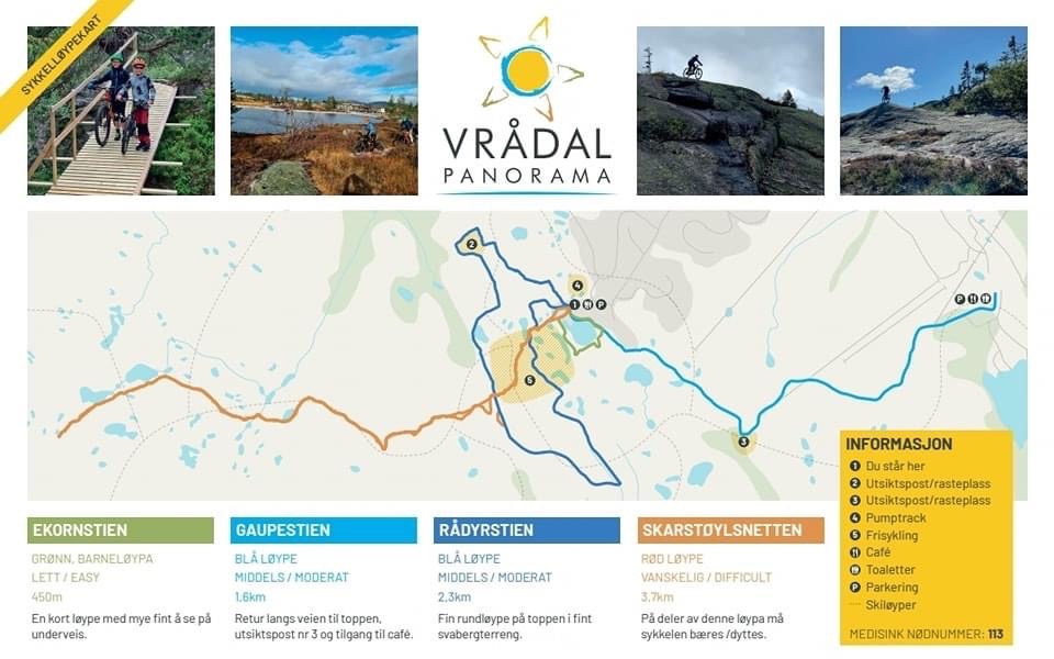 activiteiten in Vrådal - Mountainbike routes